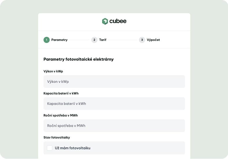 Kalkulačka úspor Cubee